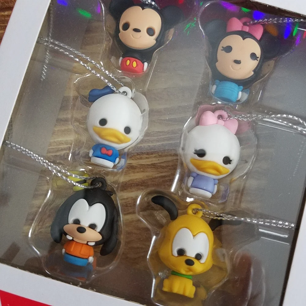 Hallmark Disney Mickey and Friends Mini Ornament Set Pluto Goofy Christmas
